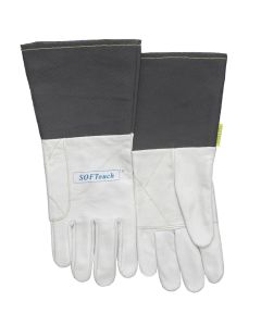 TIG-welding gloves S, soufttouch grain goatskin palm and split cowhide back and cuff